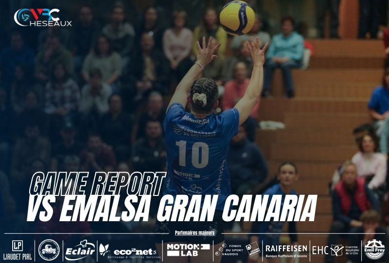 CEV – Défaite du VBC Cheseaux dans le match aller des 16eme de finale