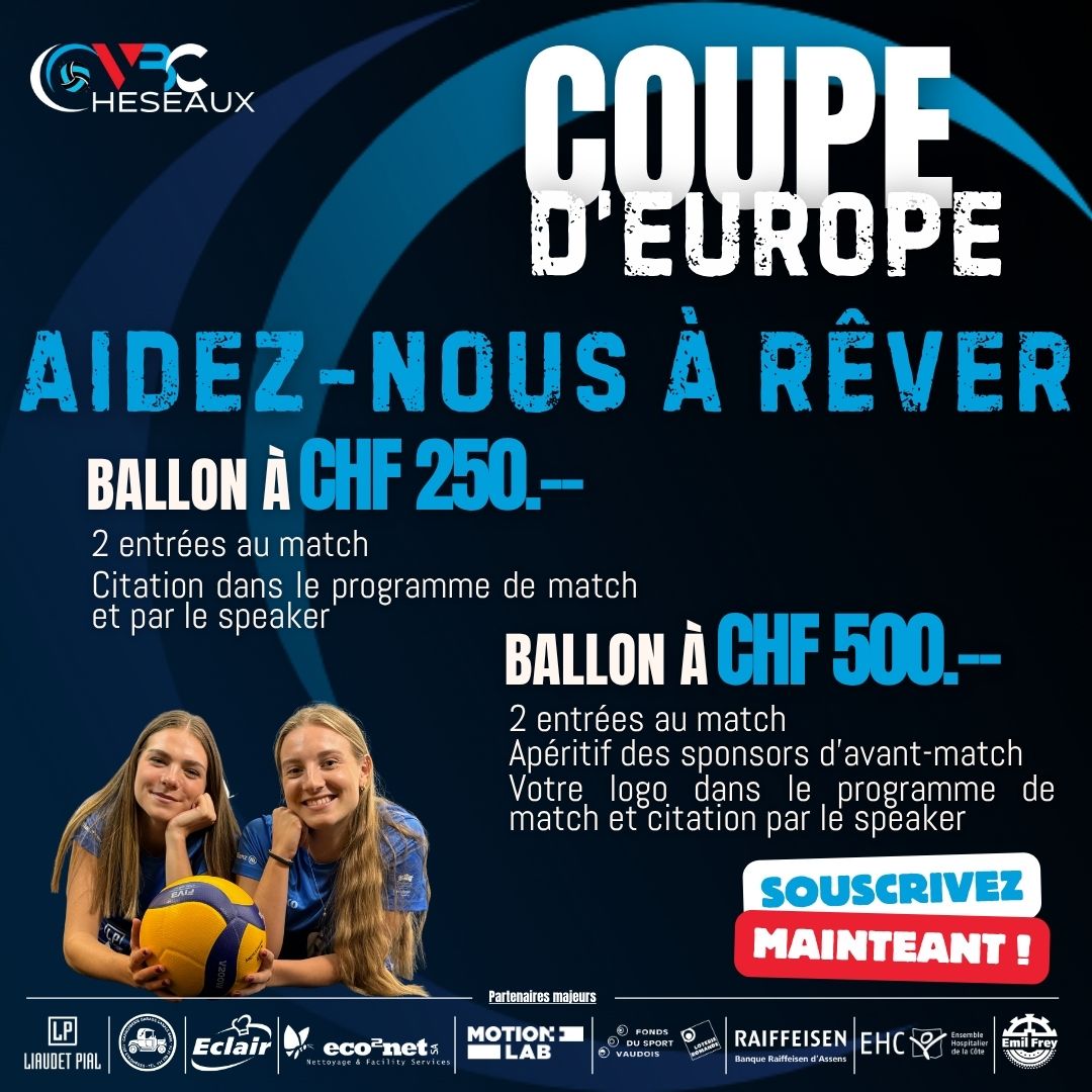CEV Challenge Cup-Aidez-nous ä rêver