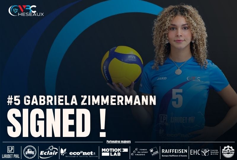 Gabriela Zimmermann reste fidèle au VBC Cheseaux