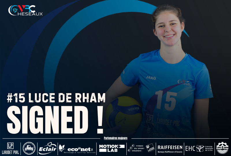 Luce De Rham poursuit l’aventure avec le VBC Cheseaux