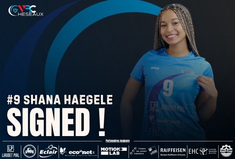 Shana Haegele renouvelle son contrat avec le VBC Cheseaux