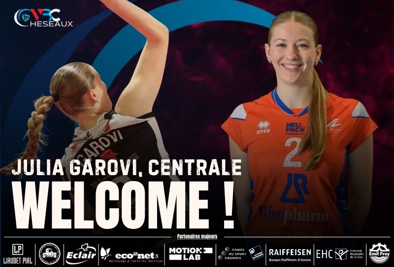Julia Garovi rejoint le VBC Cheseaux