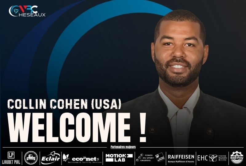 Collin Cohen, nouveau coach principal du VBC Cheseaux