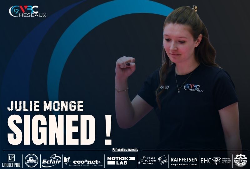 Julie Monge fait son retour à la compétition avec le VBC Cheseaux